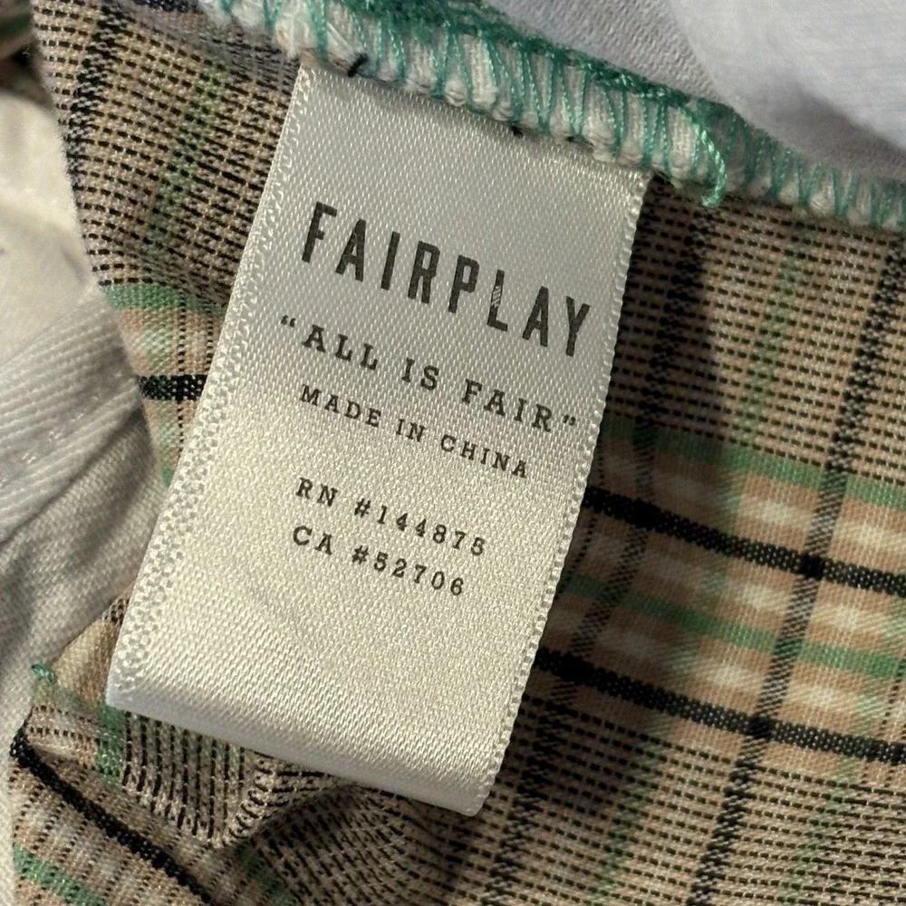 FairPlay All is Fair Joggers Men's XL Plaid‎ Golf Pants
